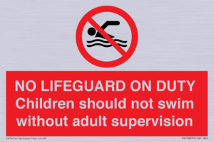 NO LIFEGUARD ON DUTY